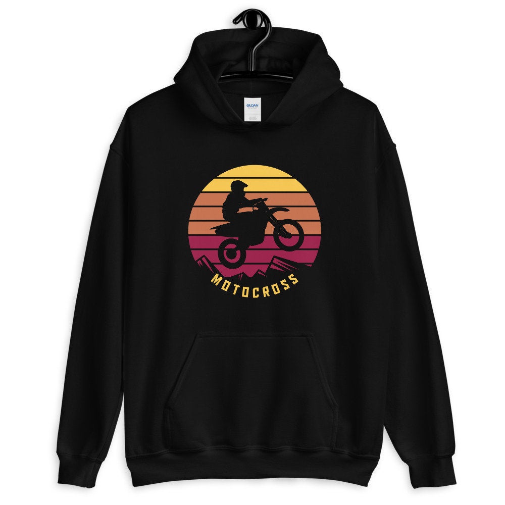 Motocross Vintage Retro Dirt Bike Funny Sport Gift Unisex Hoodie,, Dirt bike shirt, Gifts for Dad, Gifts for men, Gifts for him