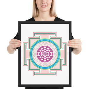 Yantra Mandala Framed poster