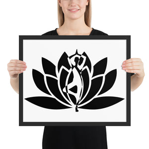 Yoga Fusion Framed photo paper poster