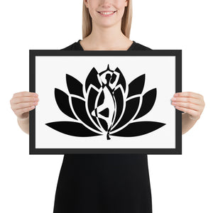 Yoga Fusion Framed photo paper poster