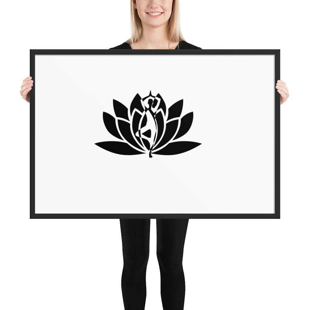 Yoga Fusion Framed photo paper poster