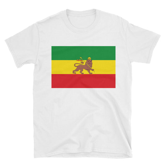 Lion of Juda Unisex T-Shirt - Rasta - Flag-of-Ethiopia