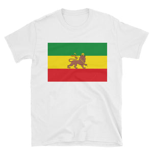 Lion of Juda Unisex T-Shirt - Rasta - Flag-of-Ethiopia