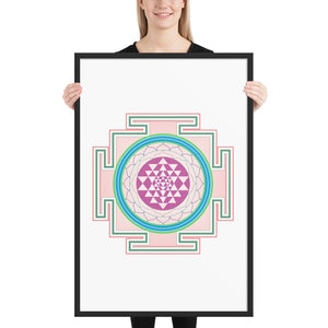 Yantra Mandala Framed poster