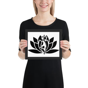 Yoga Fusion Framed photo paper poster