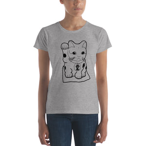 Maneki-Neko Short-Sleeve Unisex T-Shirt Chinese Cat