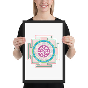 Yantra Mandala Framed poster