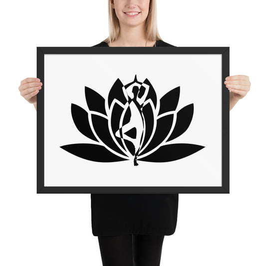 Yoga Fusion Framed photo paper poster