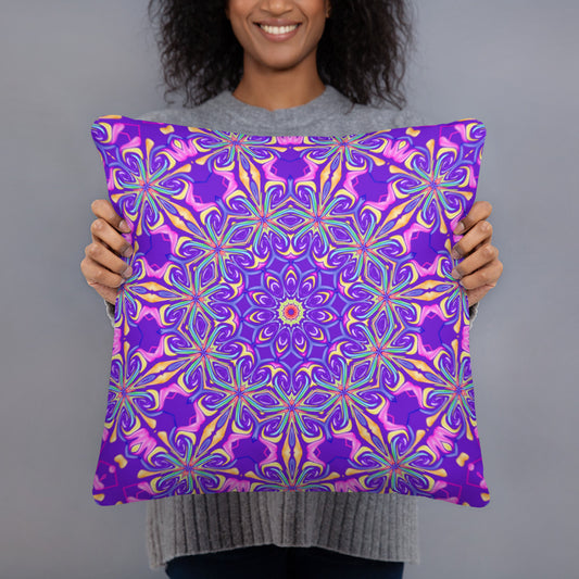 Kaleidoscope Mandala  All-Over Print Basic Pillow Case w/ stuffing