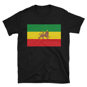 Lion of Juda Unisex T-Shirt - Rasta - Flag-of-Ethiopia