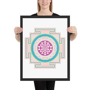 Yantra Mandala Framed poster
