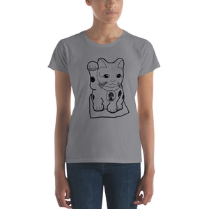 Maneki-Neko Short-Sleeve Unisex T-Shirt Chinese Cat
