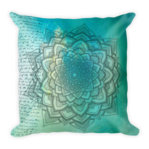 Mandala Vintage Print Basic Pillow Case w/ stuffing