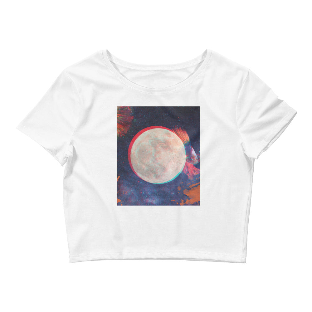 Aesthetic Crop Tee [Moon]