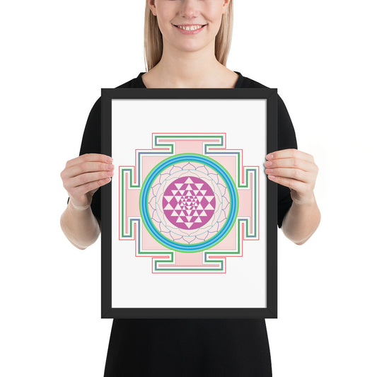 Yantra Mandala Framed poster