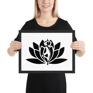 Yoga Fusion Framed photo paper poster