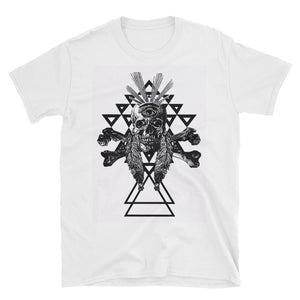 Geometric Black Skull Unisex T-Shirt
