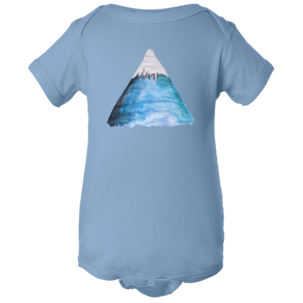 Baby Onesies -  Snowy Mountain Water Color  Unisex Body Suit Design - Kids' Clothing