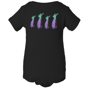 Eggplant Baby Body Suit