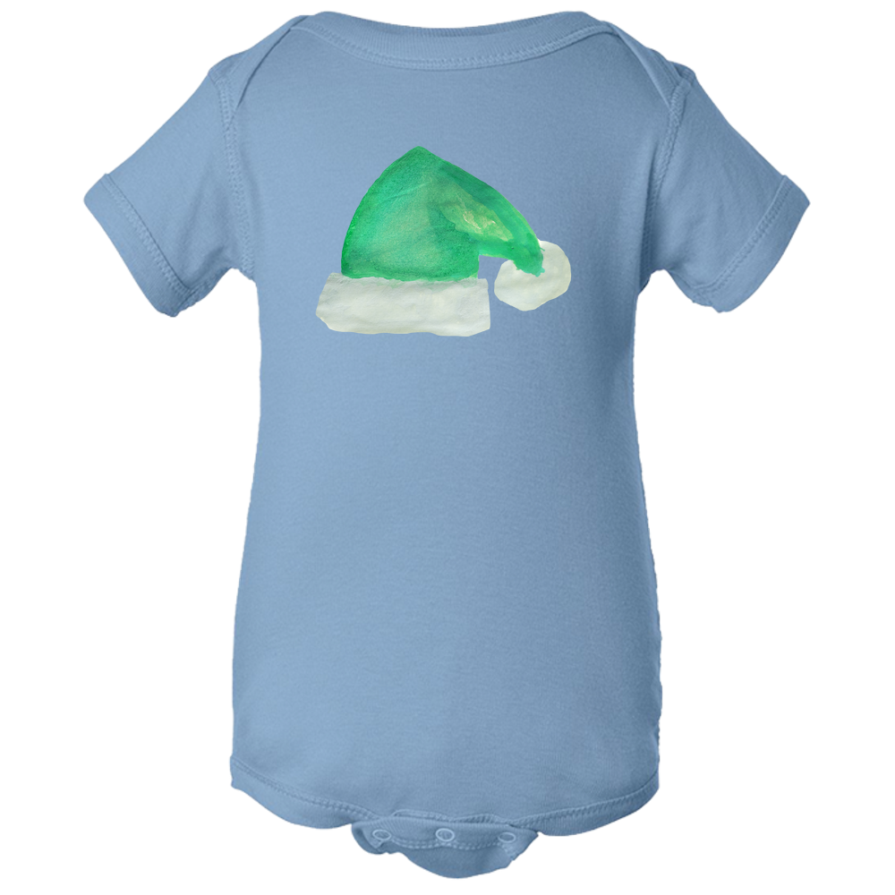 Baby Onesies -  Christmas Elf Hat Water Color  Unisex Body Suit Design - Kids' Clothing