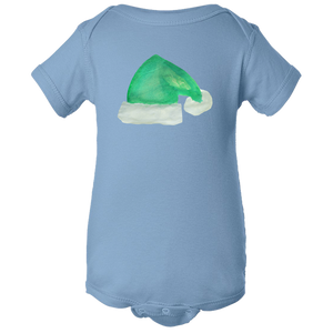 Baby Onesies -  Christmas Elf Hat Water Color  Unisex Body Suit Design - Kids' Clothing