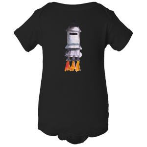 Baby Onesies -  Spaceship Water Color  Unisex Body Suit Design - Kids' Clothing