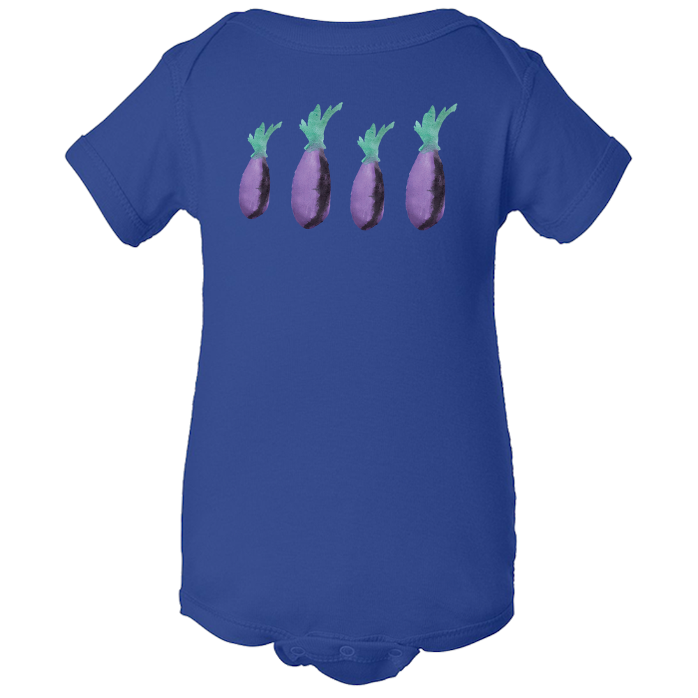 Eggplant Baby Body Suit