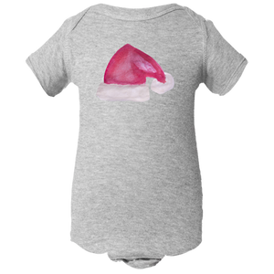 Baby Onesies -  Christmas Santa's Hat Water Color  Unisex Body Suit Design - Kids' Clothing