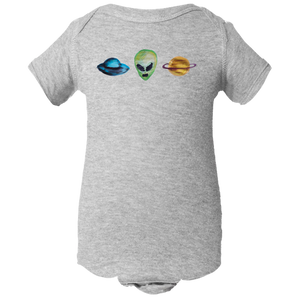Baby Onesies -  Alien Universe Water Color  Unisex Body Suit Design - Kids' Clothing