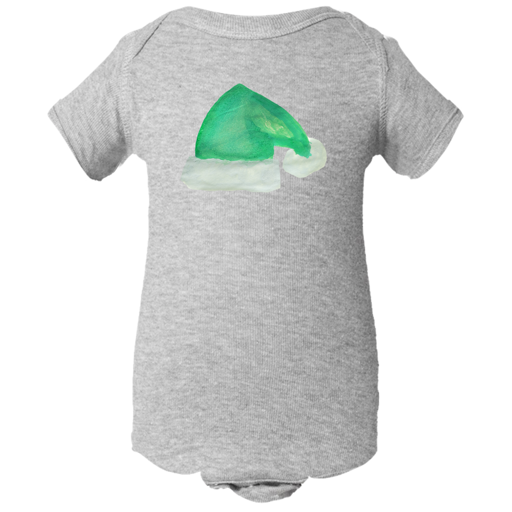 Baby Onesies -  Christmas Elf Hat Water Color  Unisex Body Suit Design - Kids' Clothing