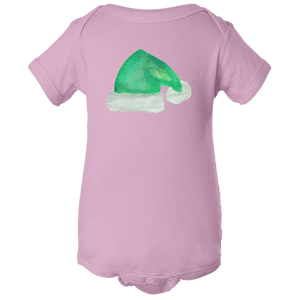Baby Onesies -  Christmas Elf Hat Water Color  Unisex Body Suit Design - Kids' Clothing