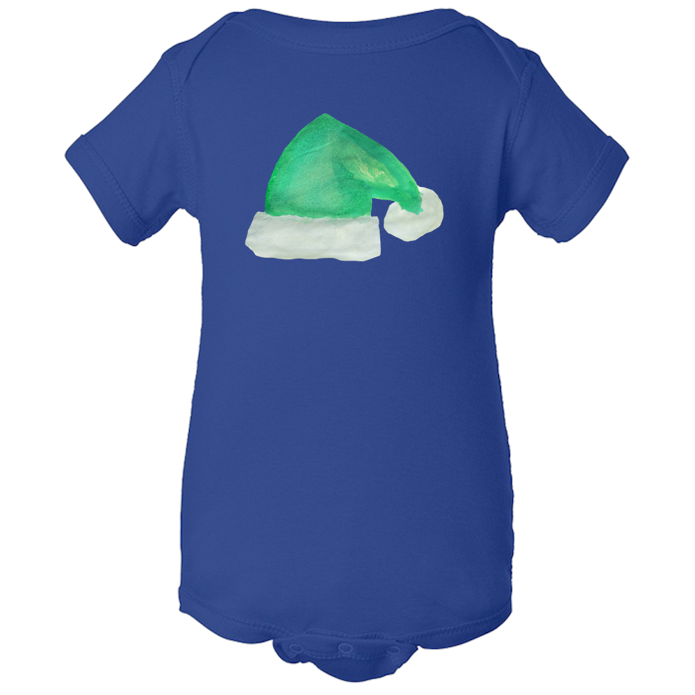 Baby Onesies -  Christmas Elf Hat Water Color  Unisex Body Suit Design - Kids' Clothing