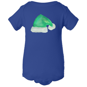 Baby Onesies -  Christmas Elf Hat Water Color  Unisex Body Suit Design - Kids' Clothing