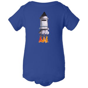 Baby Onesies -  Spaceship Water Color  Unisex Body Suit Design - Kids' Clothing
