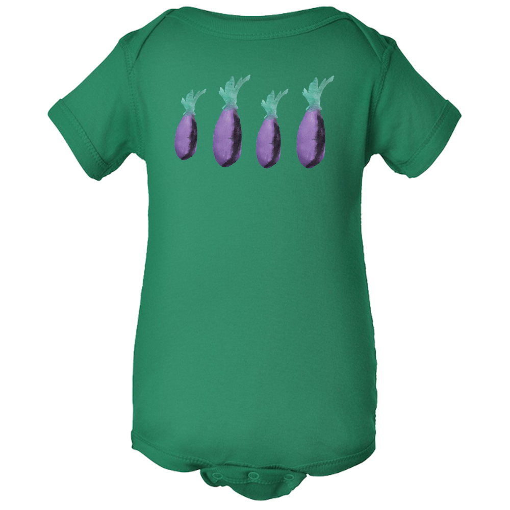 Eggplant Baby Body Suit