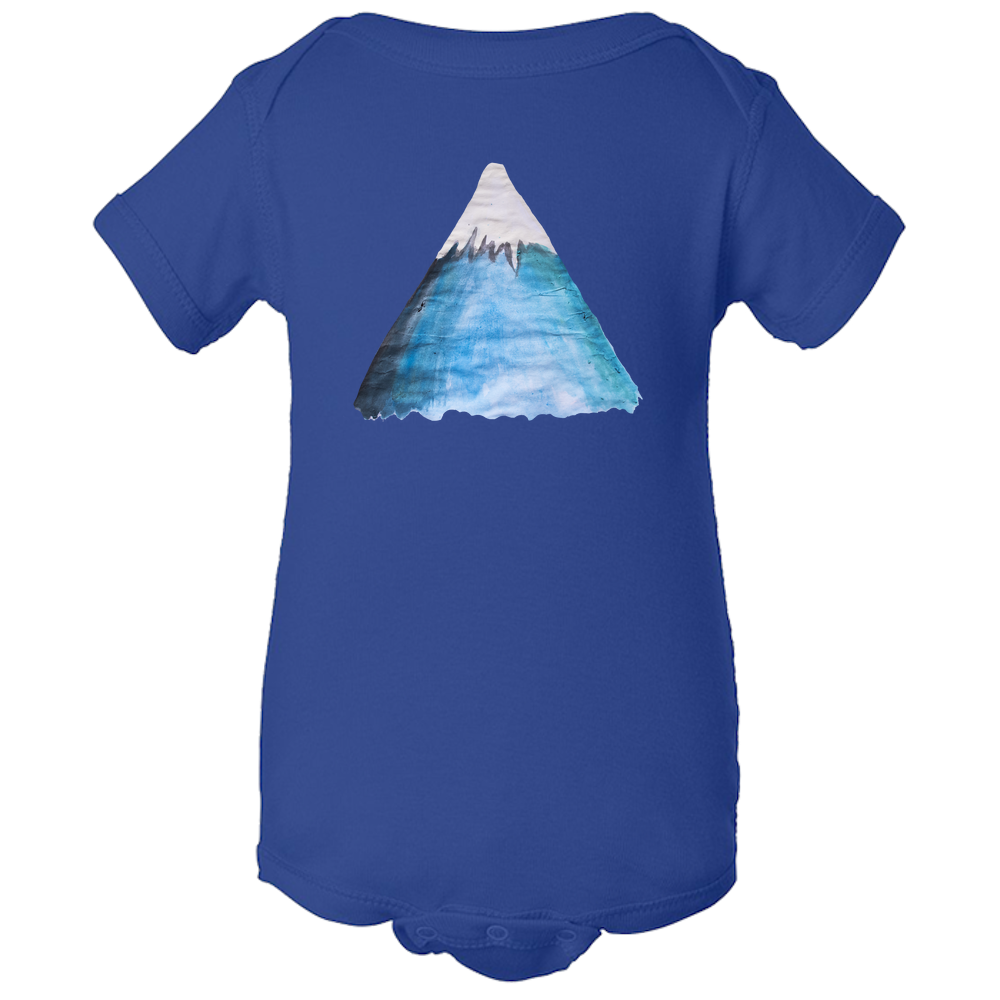 Baby Onesies -  Snowy Mountain Water Color  Unisex Body Suit Design - Kids' Clothing