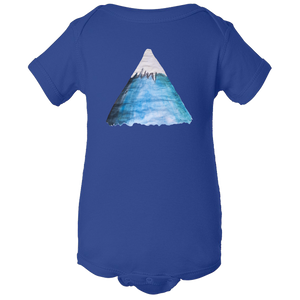 Baby Onesies -  Snowy Mountain Water Color  Unisex Body Suit Design - Kids' Clothing