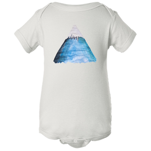 Baby Onesies -  Snowy Mountain Water Color  Unisex Body Suit Design - Kids' Clothing