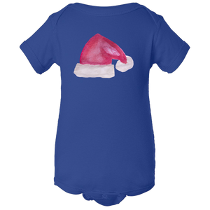 Baby Onesies -  Christmas Santa's Hat Water Color  Unisex Body Suit Design - Kids' Clothing