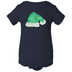 Baby Onesies -  Christmas Elf Hat Water Color  Unisex Body Suit Design - Kids' Clothing