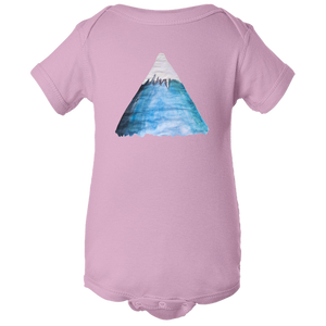 Baby Onesies -  Snowy Mountain Water Color  Unisex Body Suit Design - Kids' Clothing