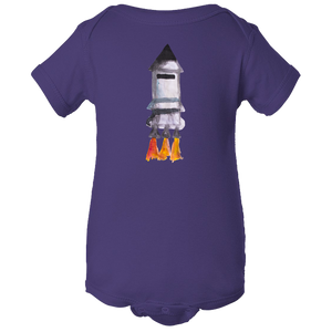 Baby Onesies -  Spaceship Water Color  Unisex Body Suit Design - Kids' Clothing