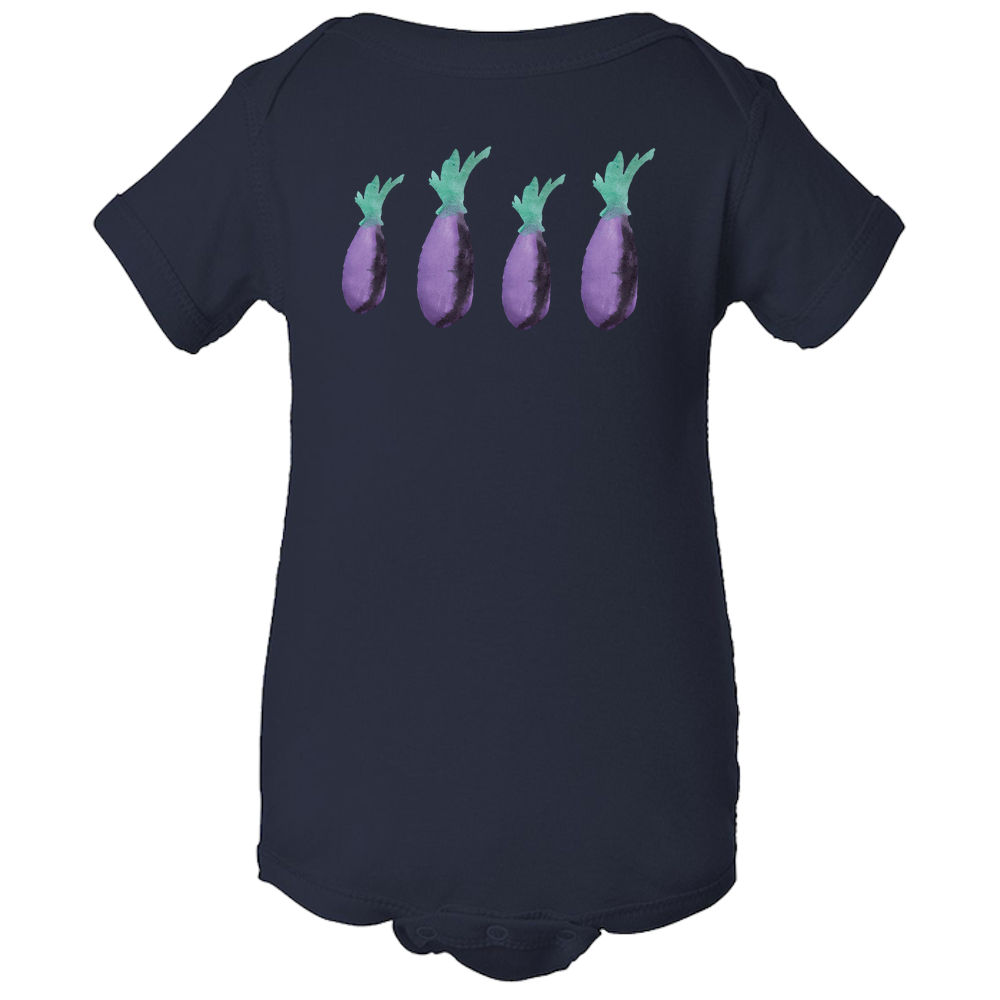 Eggplant Baby Body Suit