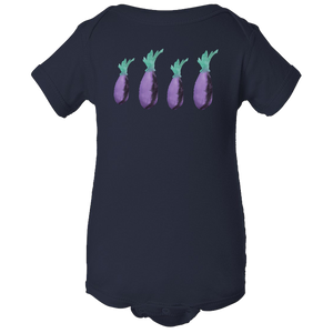 Eggplant Baby Body Suit