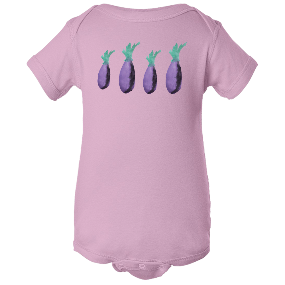 Eggplant Baby Body Suit