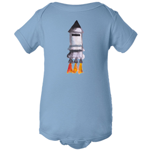 Baby Onesies -  Spaceship Water Color  Unisex Body Suit Design - Kids' Clothing
