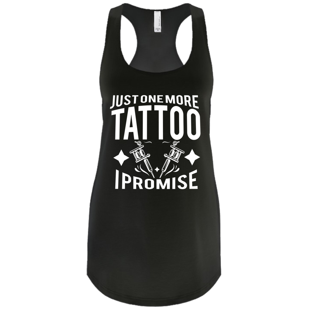 One More Tattoo I Promise tank black