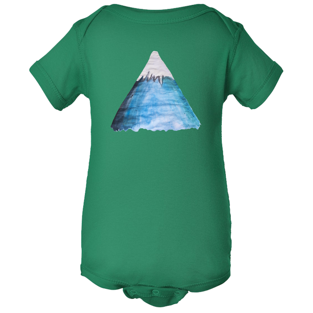 Baby Onesies -  Snowy Mountain Water Color  Unisex Body Suit Design - Kids' Clothing