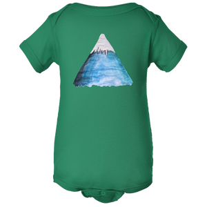 Baby Onesies -  Snowy Mountain Water Color  Unisex Body Suit Design - Kids' Clothing