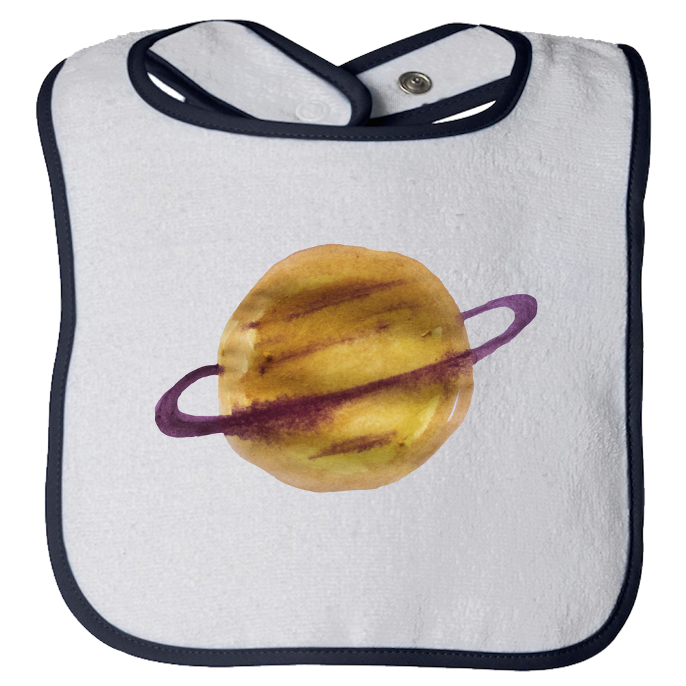 Baby Bibs Saturn Water Color Unisex Design